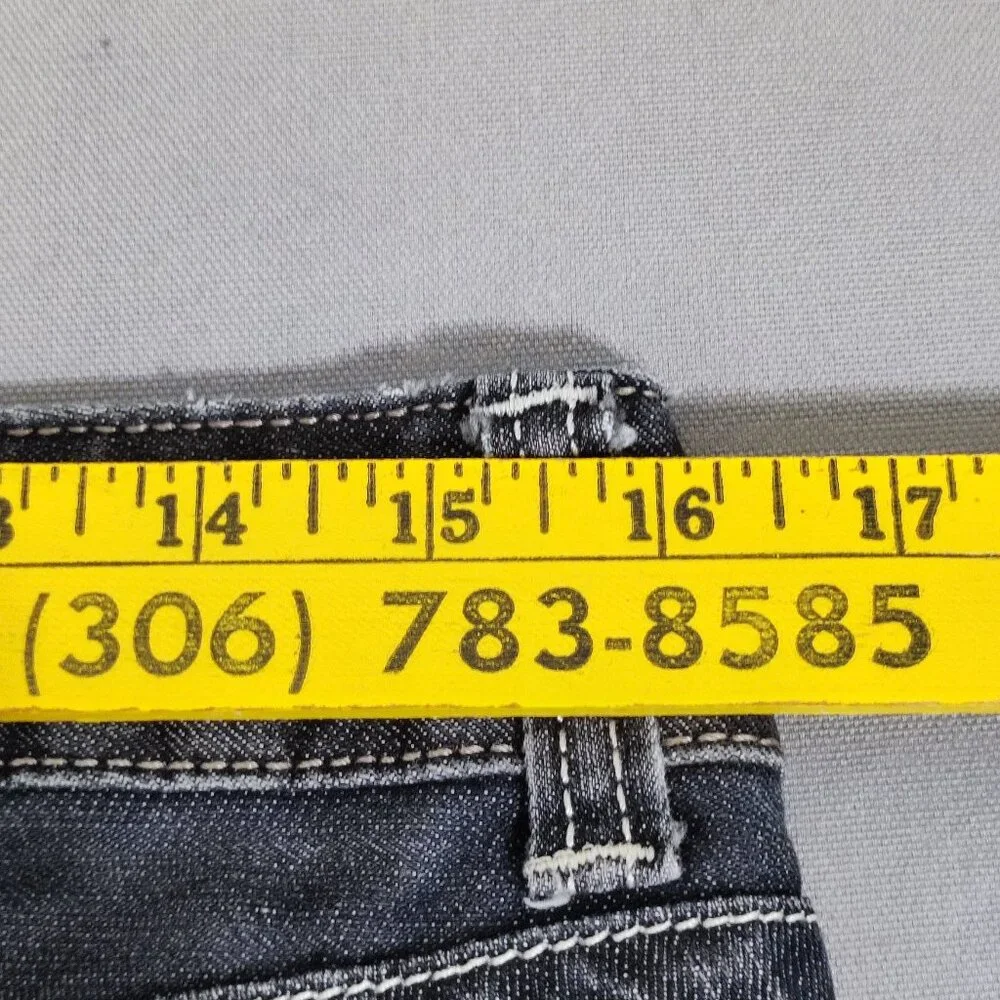 Guess Jeans women's size 29 medium washed grey colour Pismo Straight leg denim - Picture 10 of 14